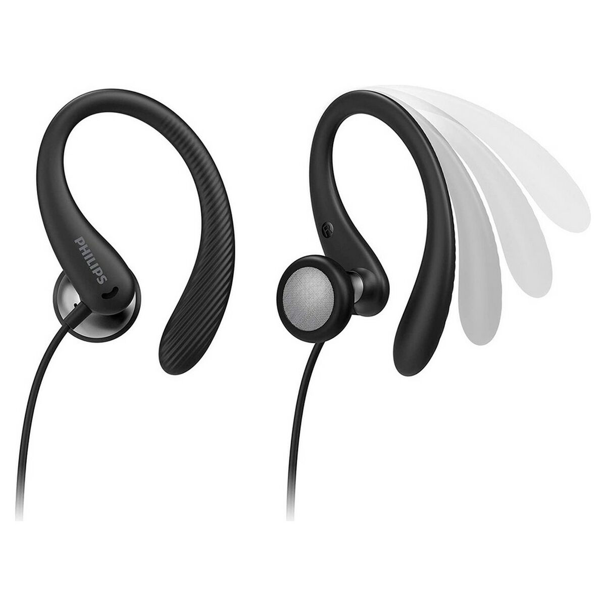 Sporta radioaustiņas Philips Melns